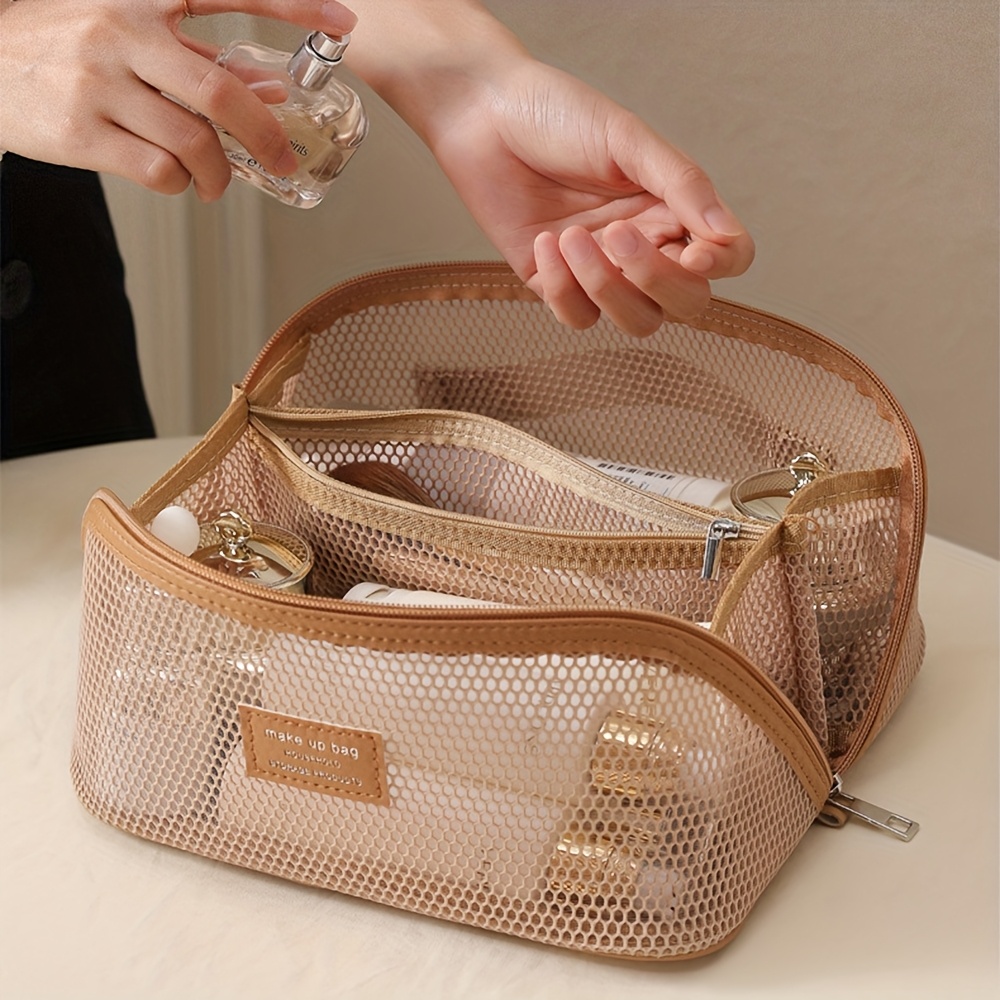Luxury Ziploc Bags - Organizador de maquiagem feminino kit de