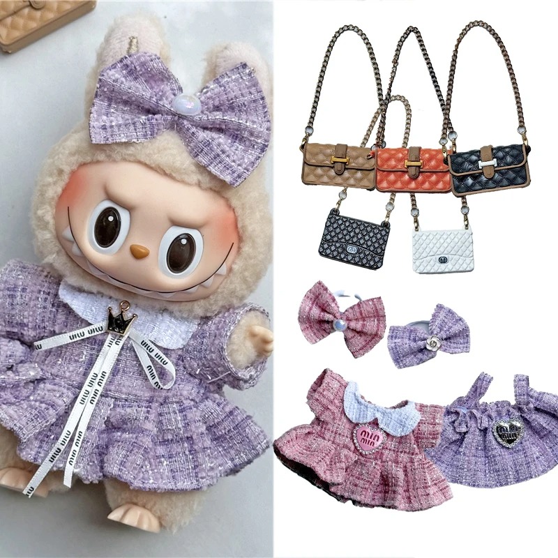 Luxury Bags And Accessories - 15 17cm para boneca labubu adorável