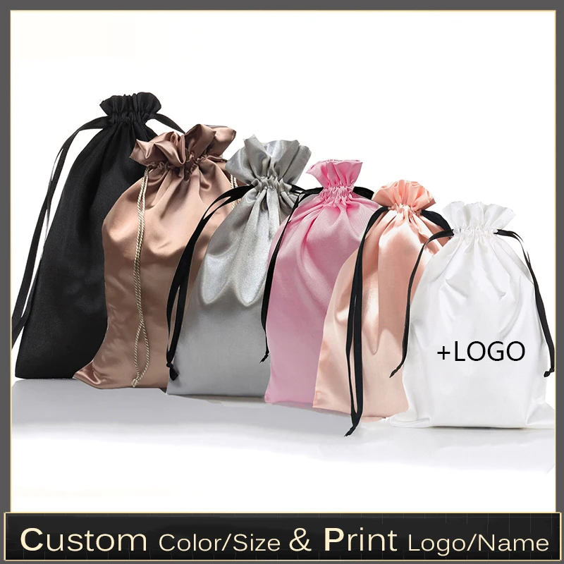 Luxury Bags For School - 10 PEÇAS Sacos Personalizados de Cetim
