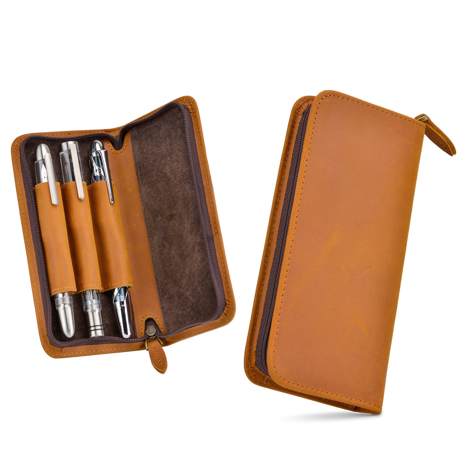 Luxury Bags For School - Asvine-Luxury Fountain Pen Case, saco de
