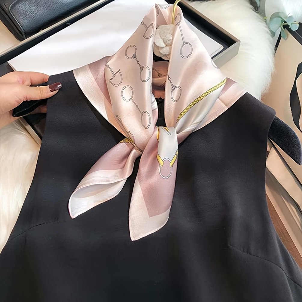 Luxury Bags And Accessories - Lenço Quadrado de Seda Pura 100%