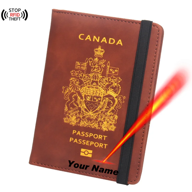 Luxury Bags Canada - Capa de passaporte canadense personalizada com