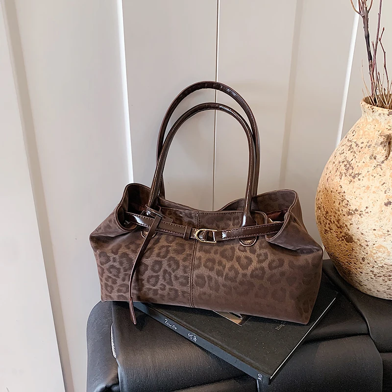 Luxury Bags For Women Sale - Leopardo impressão linha de costura ferrolho