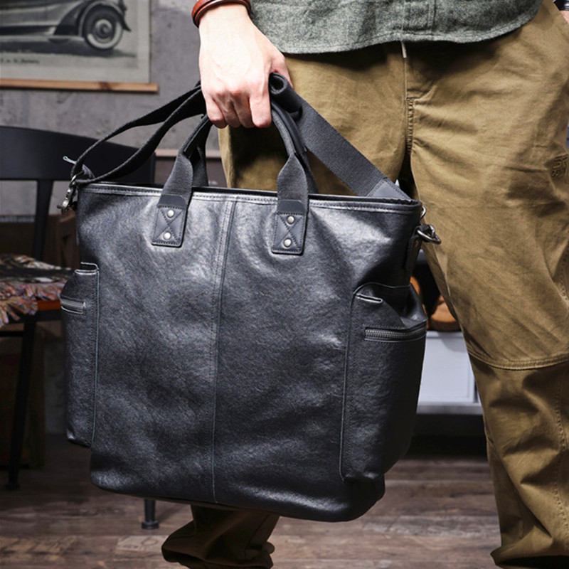Laptop Bag Leather 15 - Pasta Executiva Masculina de Couro Genuíno