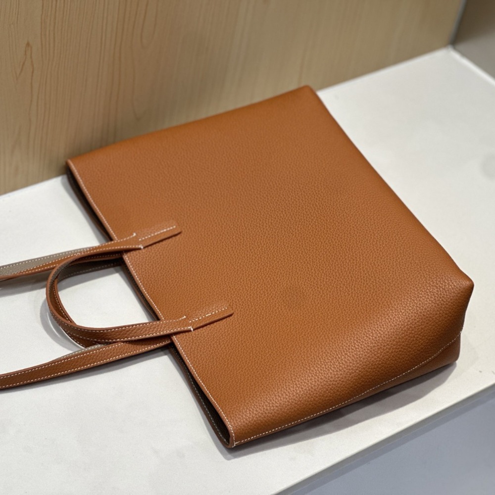 Cesta Portátil de Couro Genuín - Quiet Luxury Bags Tote avaliação e preço