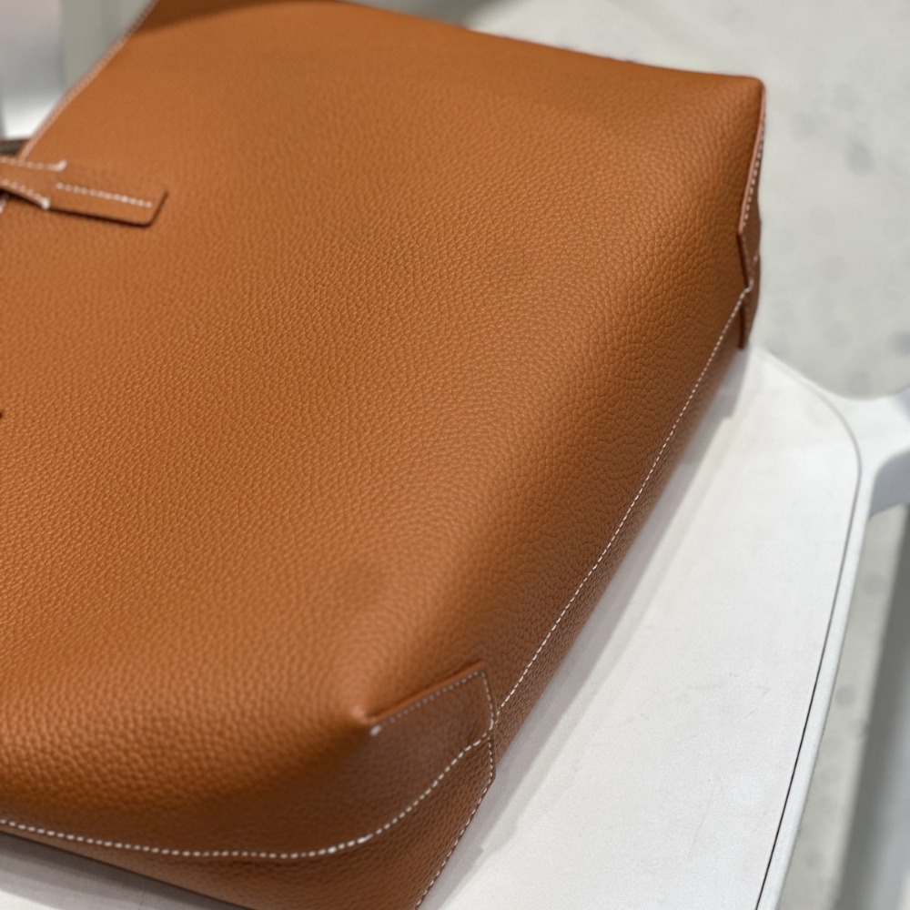 Cesta Portátil de Couro Genuín - Quiet Luxury Bags Tote avaliação e preço