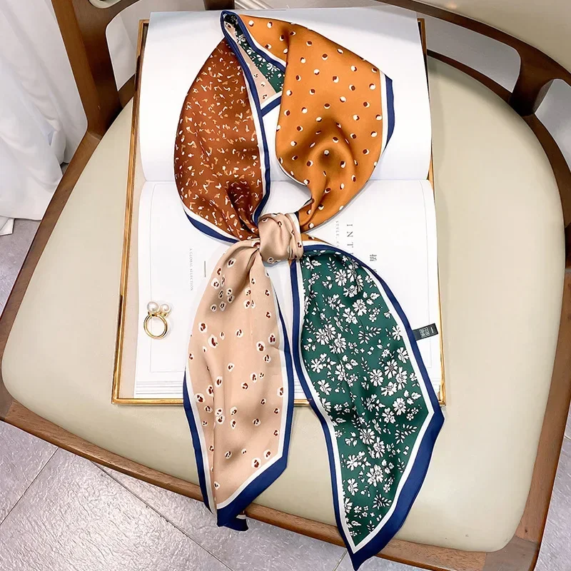 Lenço Estreito Estampado Xadre - Luxury Bags Designer avaliação e preço