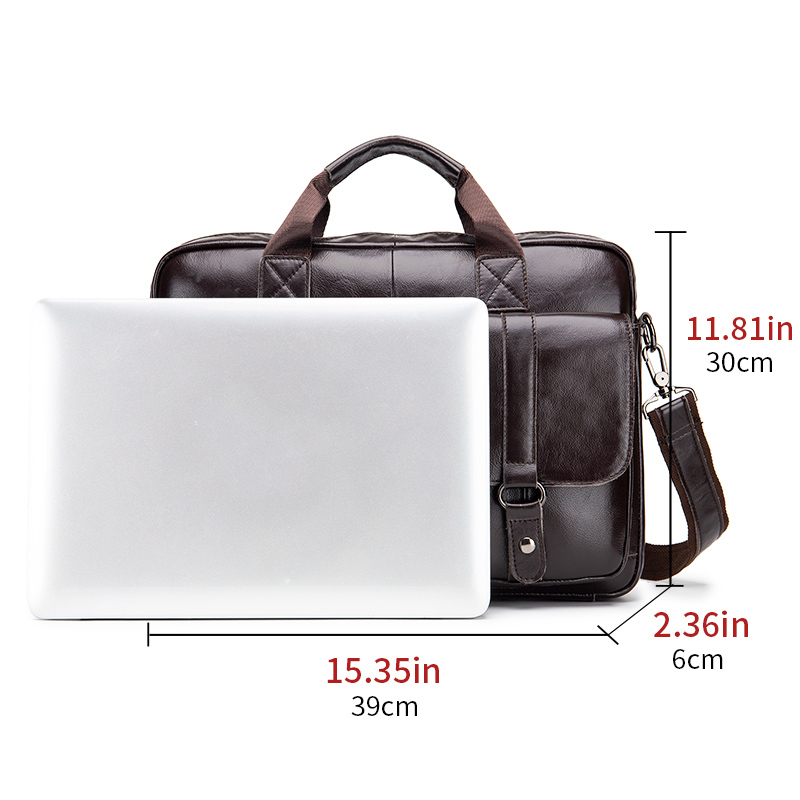 Pasta Executiva Masculina de C - Laptop Bag Leather 15 avaliação e preço
