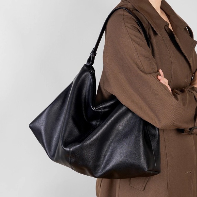 Bolsa de Ombro em Couro Genuín - Quiet Luxury Bags Tote avaliação e preço