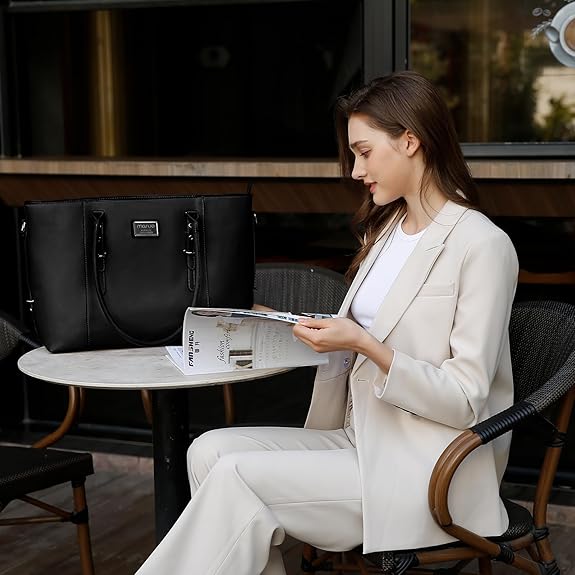 Mosiso sacola para mulheres ma - Laptop Bag Leather 15 avaliação e preço