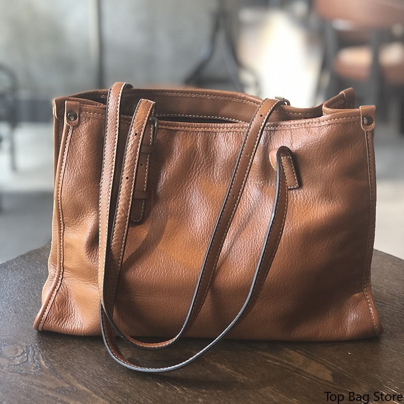 Bolsa Tote de Couro Genuíno pa - Quiet Luxury Bags Tote avaliação e preço
