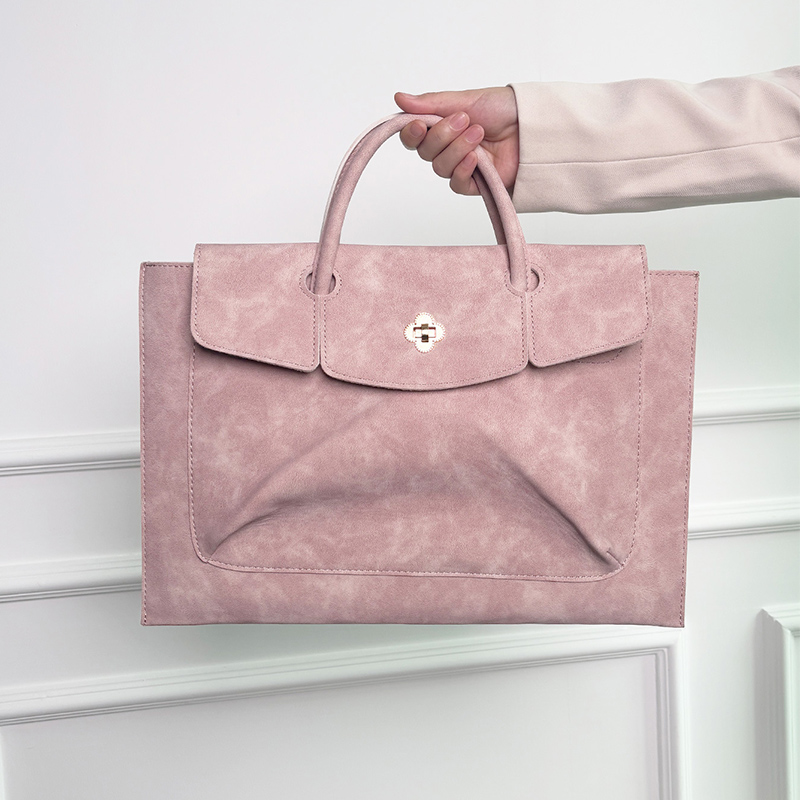Bolsa Tote Elegante Rosa em Co - Laptop Bag Leather 15 avaliação e preço