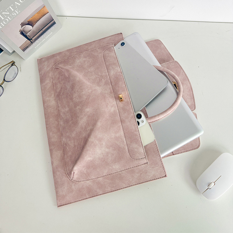 Bolsa Tote Elegante Rosa em Co - Laptop Bag Leather 15 avaliação e preço