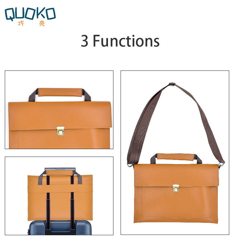 Bolsa de couro pu feminina par - Laptop Bag Leather 15 avaliação e preço