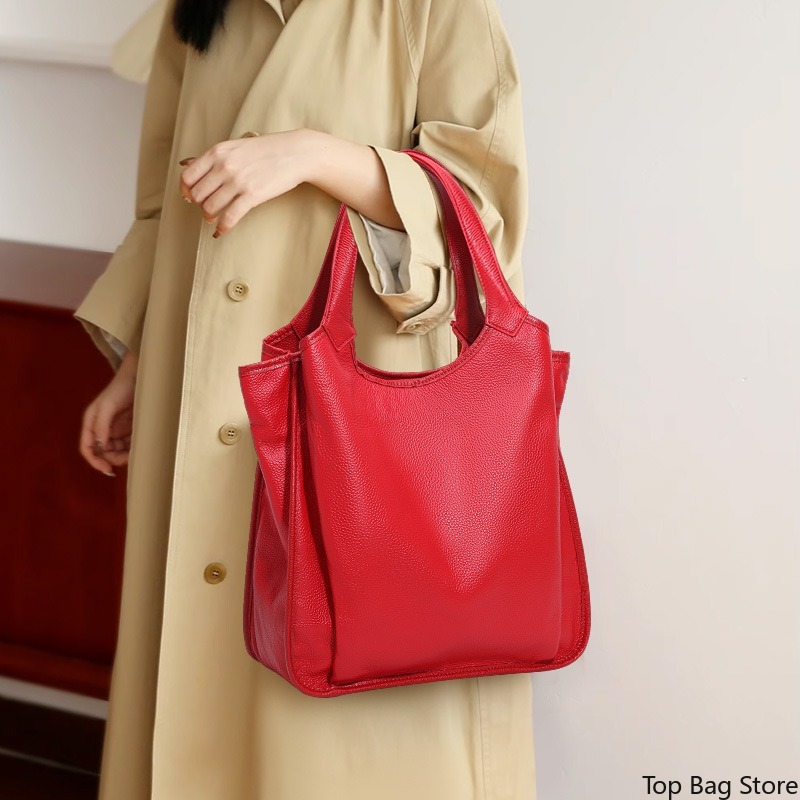 Bolsa de Ombro em Couro Genuín - Quiet Luxury Bags Tote avaliação e preço