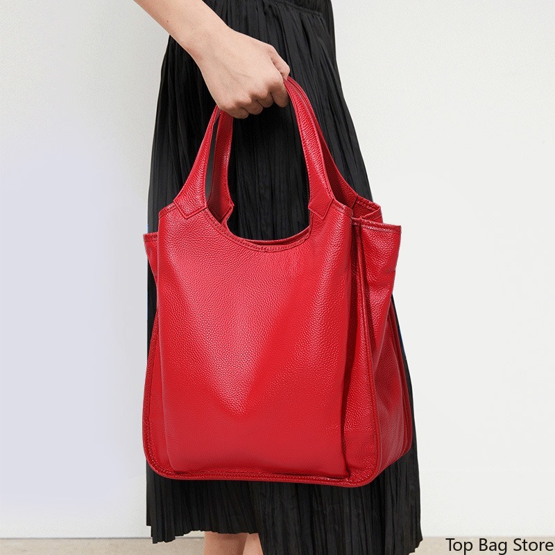 Bolsa de Ombro em Couro Genuín - Quiet Luxury Bags Tote avaliação e preço