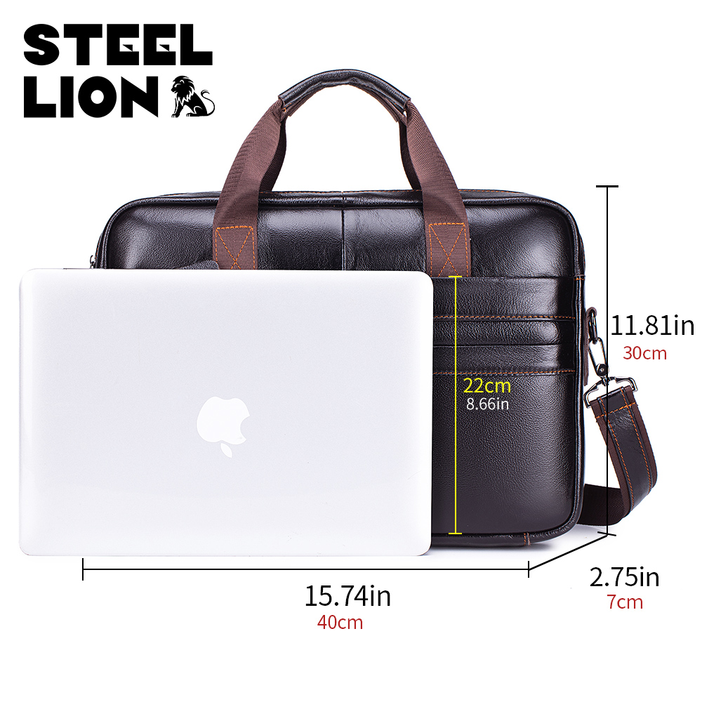 Pasta Executiva Masculina de C - Laptop Bag Leather 15 avaliação e preço