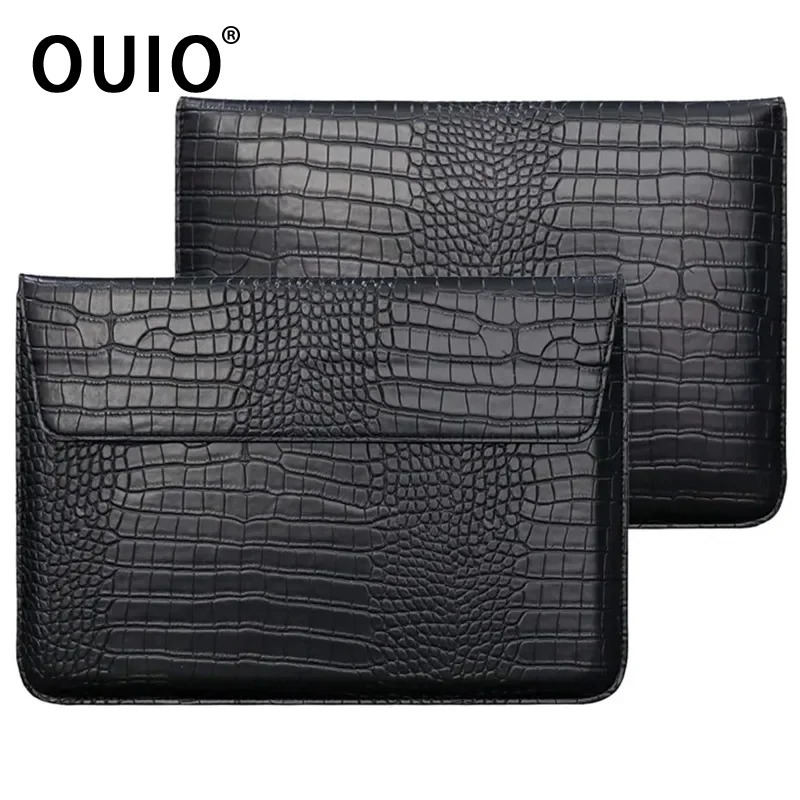 Capa flip de couro de crocodil - Laptop Bag Leather 15 avaliação e preço