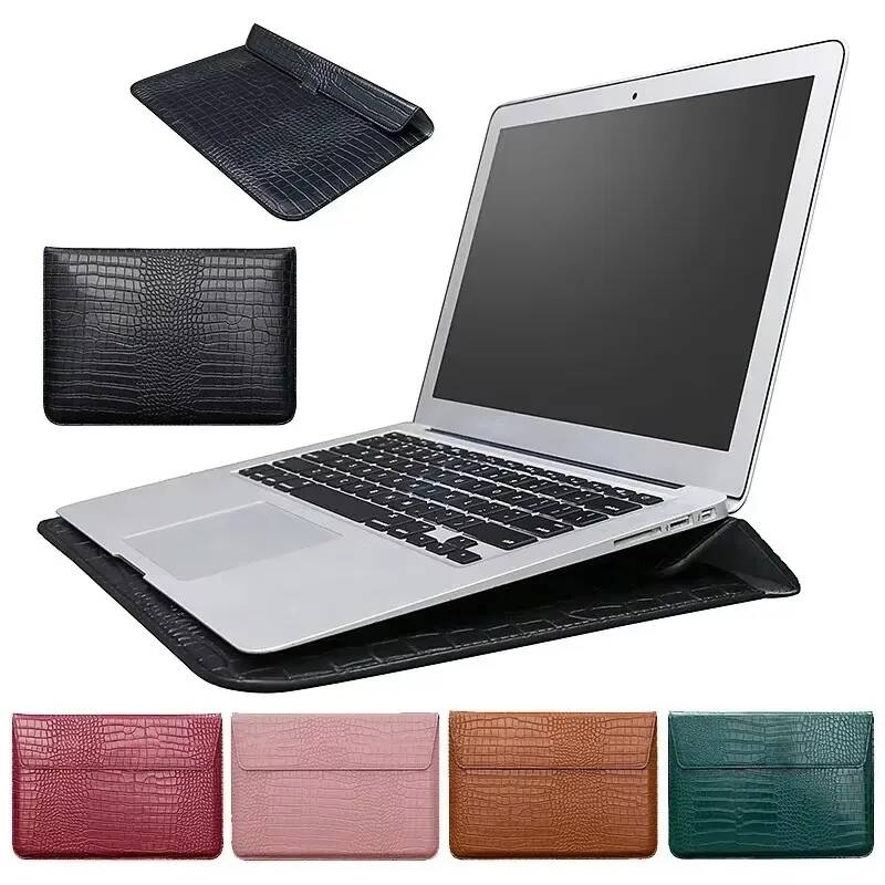 Capa flip de couro de crocodil - Laptop Bag Leather 15 avaliação e preço