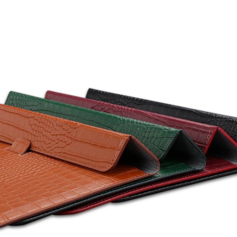 Capa flip de couro de crocodil - Laptop Bag Leather 15 avaliação e preço