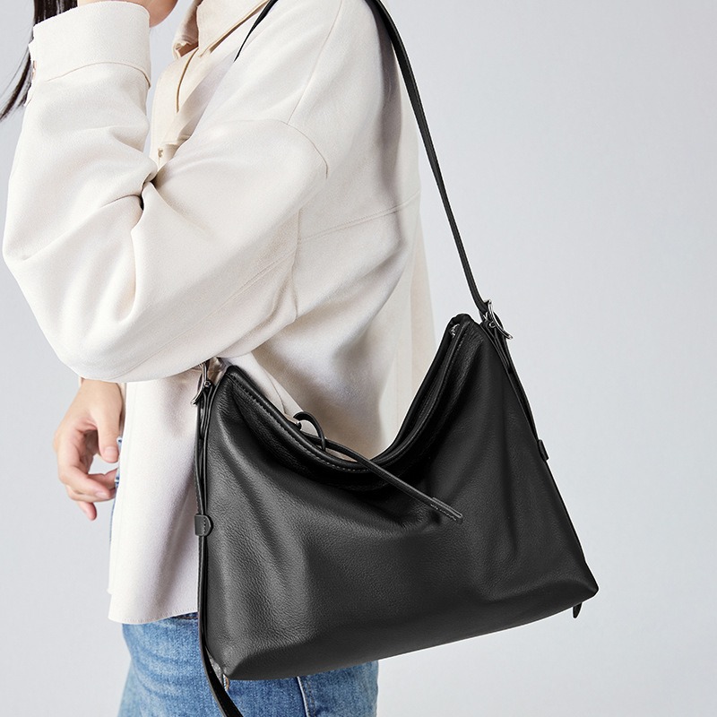 Bolsa de Ombro em Couro Legíti - Quiet Luxury Bags Tote avaliação e preço