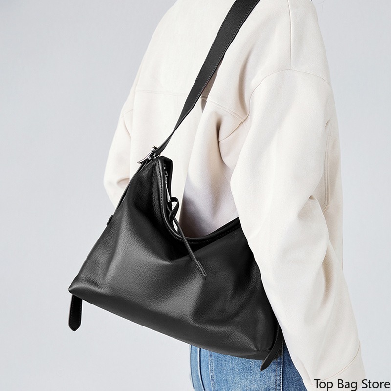 Bolsa de Ombro em Couro Legíti - Quiet Luxury Bags Tote avaliação e preço