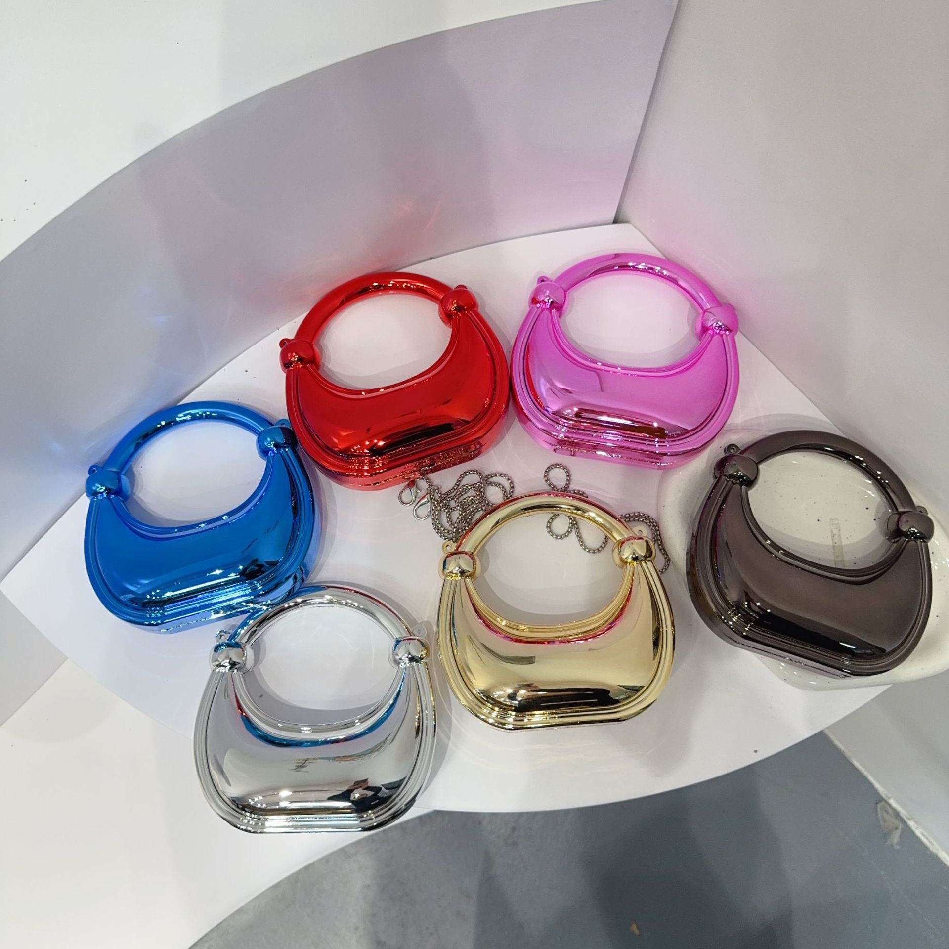 Mini bolsa de noite dourada, b - Luxury Bags Designer avaliação e preço