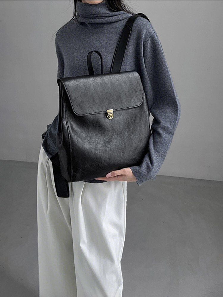 Mochila de couro genuíno de ma - Luxury Bags Women Brands avaliação e preço