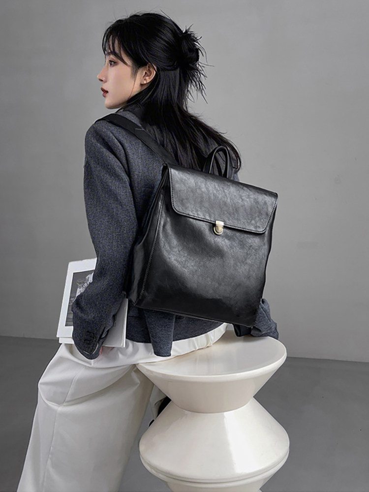 Mochila de couro genuíno de ma - Luxury Bags Women Brands avaliação e preço