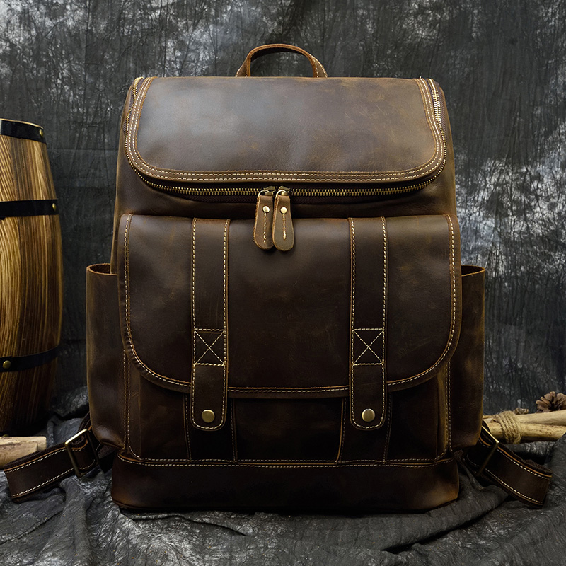 Grande capacidade de couro do  - Laptop Bag Leather 15 avaliação e preço