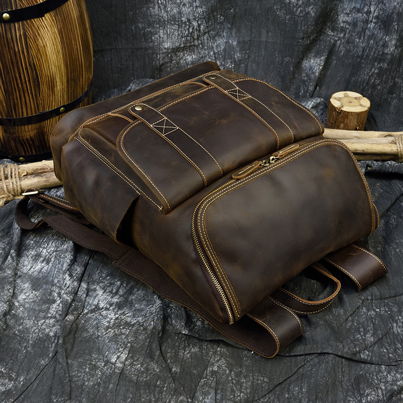 Grande capacidade de couro do  - Laptop Bag Leather 15 avaliação e preço