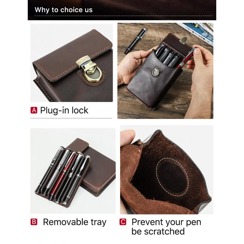 Estojo de Couro Genuíno de Lux - Luxury Bags For School avaliação e preço