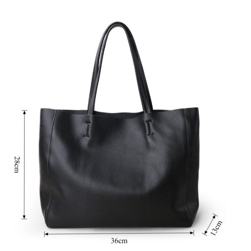 Bolsa de Ombro em Couro Legíti - Quiet Luxury Bags Tote avaliação e preço